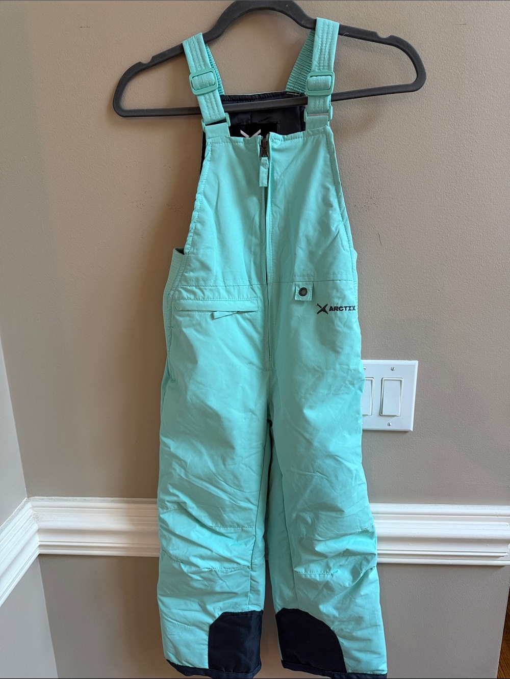 Arctix Essential Kids' Mint Insulated Snow Bibs Overalls NWT Size 6-7